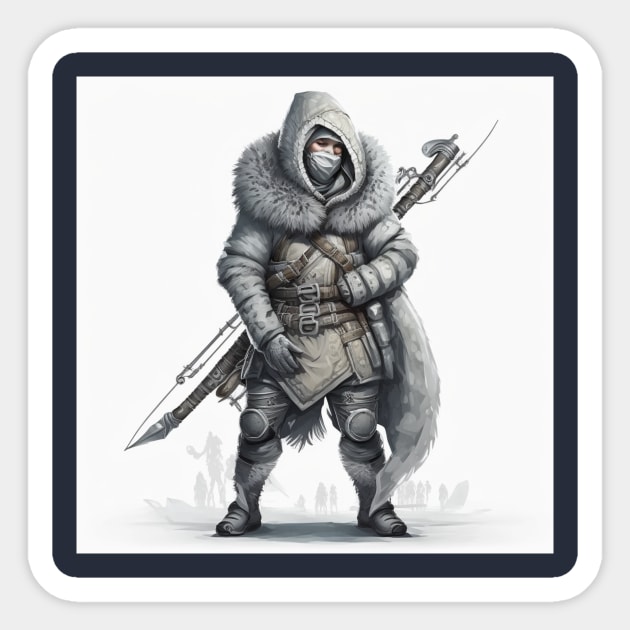 Inuit in valorant style Sticker by  Fashzilla